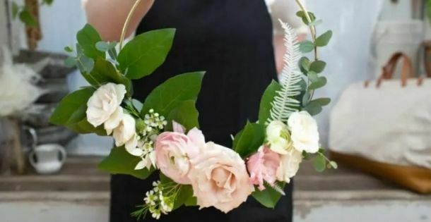 Aros florales de bricolaje para bodas