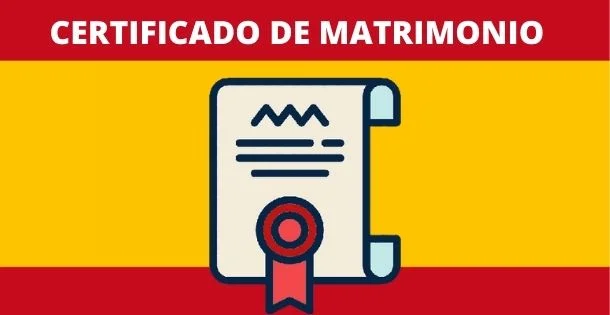 Certificado de matrimonio - España