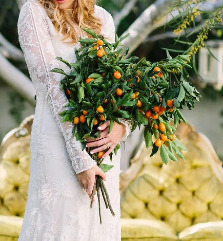 ramo de citricos para boda